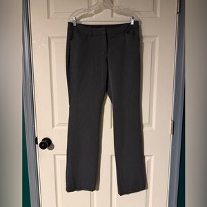 Gray  Editor Stretch Dress Pants - Barely Boot, Low Rise, belt loops